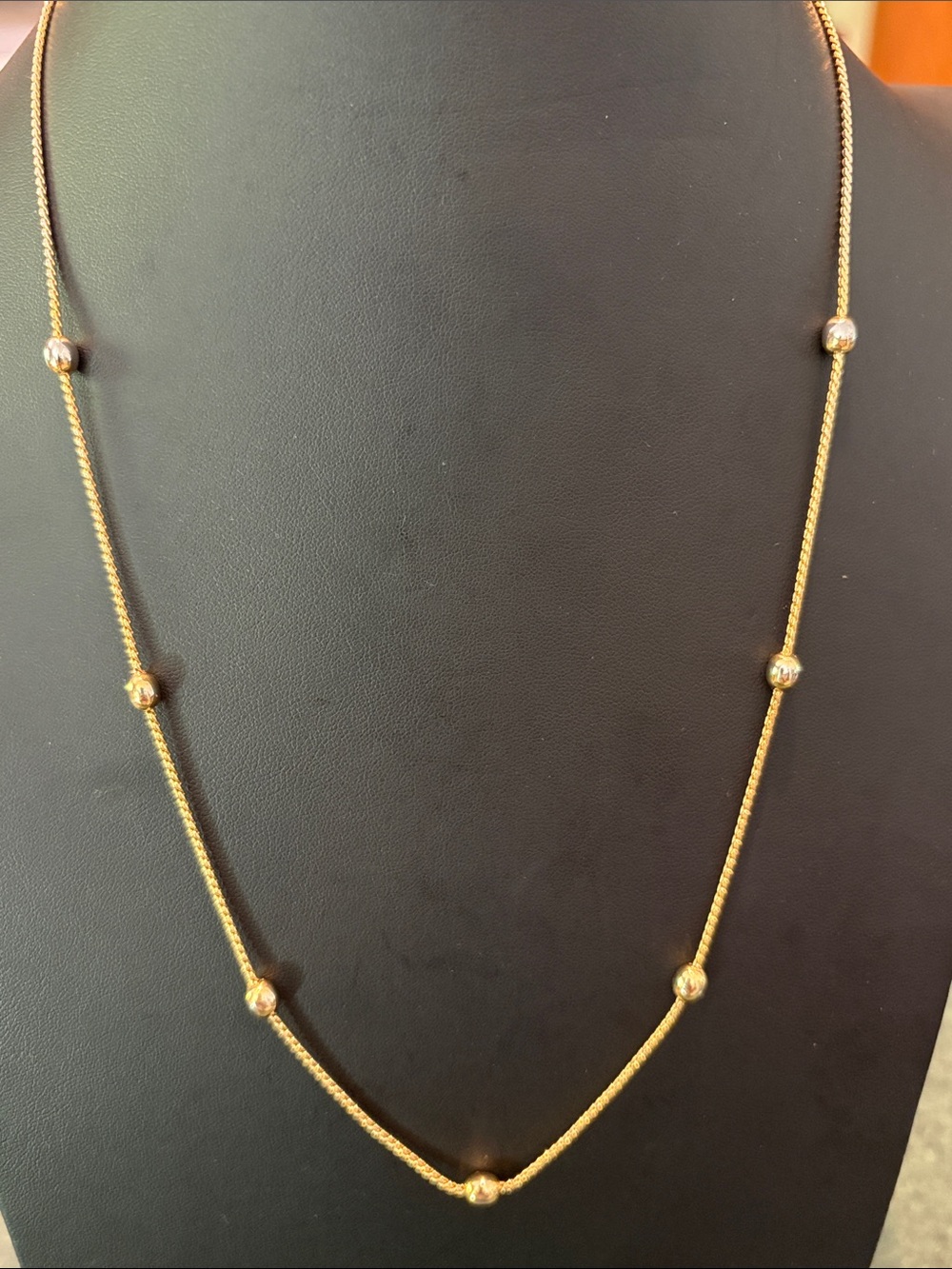 Monet satellite station necklace